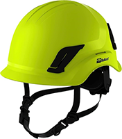 CEN10 High-Viz Yellow Non-Vented Safety Helmet with 3-Point Chinstrap and FlexGen™ Ratchet Suspension CEN10 High-Viz Yellow Non-Vented Safety Helmet with 3-Point Chinstrap and FlexGen™ Ratchet Suspension