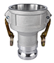 356T6 Aluminum DA (Reducer) Camlock Fitting 356T6 Aluminum DA (Reducer) Camlock Fitting